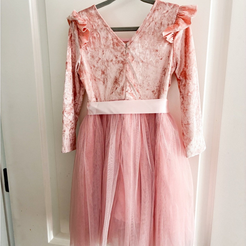 Toddler Pink Ruffled Dress - Picture 3 of 4